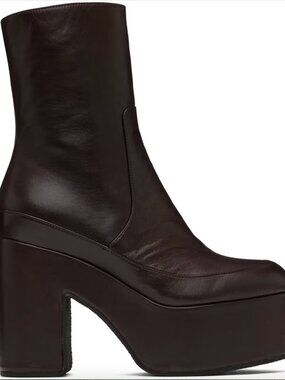 Dries Van Noten Brown Leather Boots